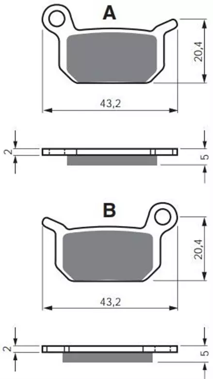 Тормозные колодки GoldFren 190 K5