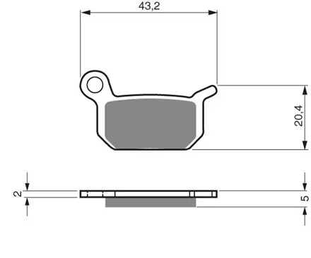 Тормозные колодки дисковые 190 XXL K5