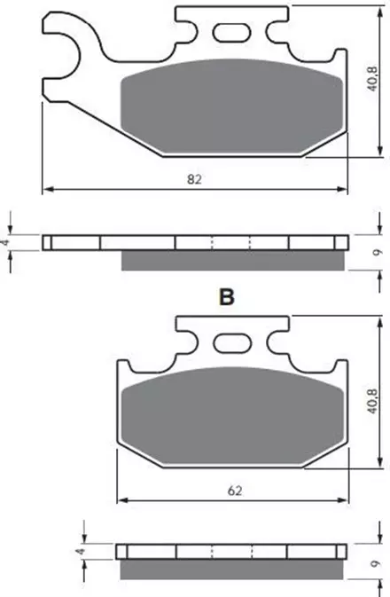 Тормозные колодки GoldFren 205 K5