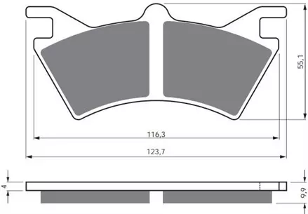 Тормозные колодки GoldFren 208 K5