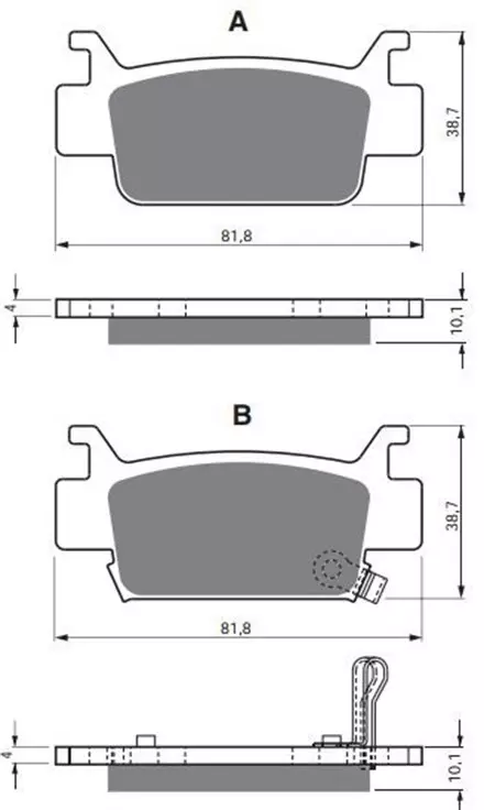 Тормозные колодки GoldFren 240 K5