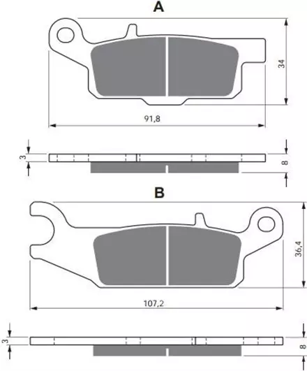 Тормозные колодки GoldFren 253 K5