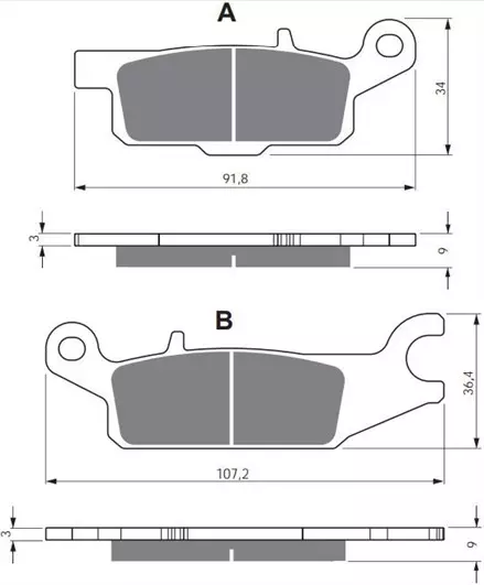 Тормозные колодки GoldFren 255 K5