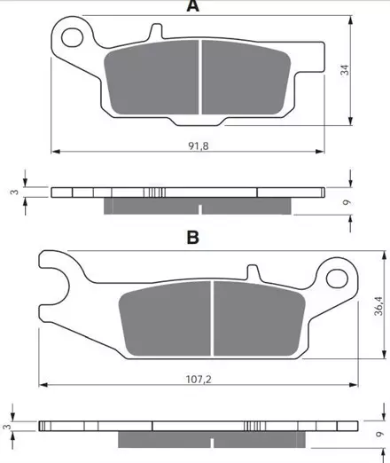 Тормозные колодки GoldFren 256 K5
