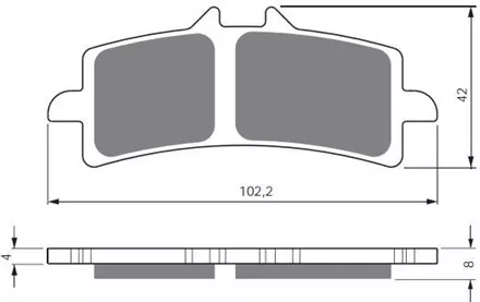 Тормозные колодки GoldFren 258 S3