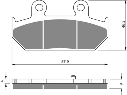Тормозные колодки GoldFren 265 S3