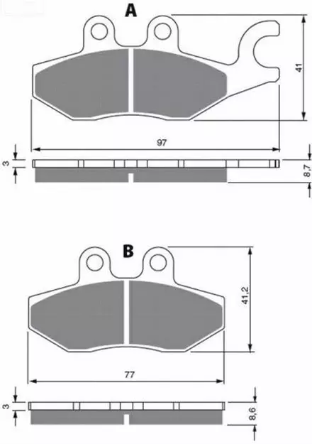 Тормозные колодки GoldFren 266 S3