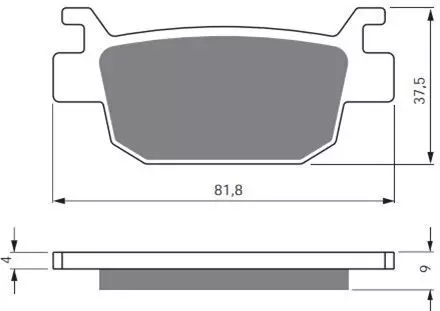 Тормозные колодки GoldFren 287 S3
