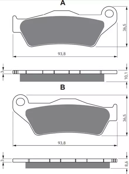 Тормозные колодки GoldFren 292 S33