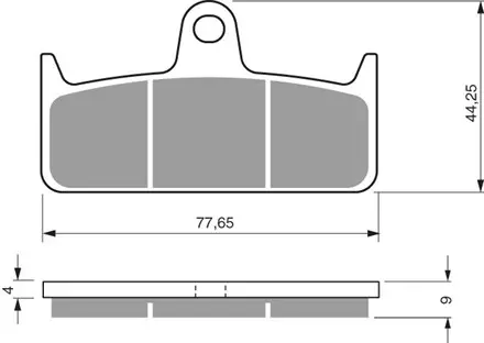 Тормозные колодки GoldFren 301 S33