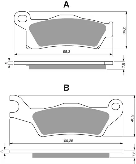 Тормозные колодки GoldFren 310 S33