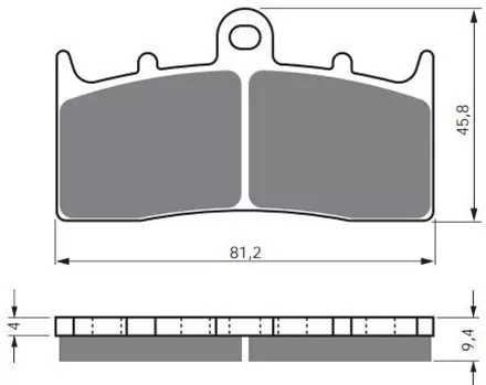 Тормозные колодки GoldFren 318 S33