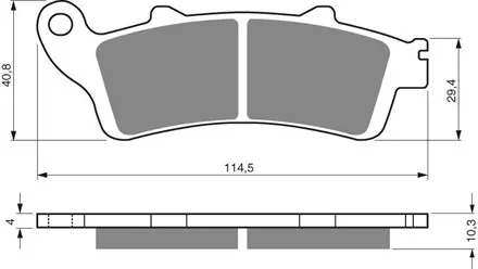 Тормозные колодки GoldFren 327 S33