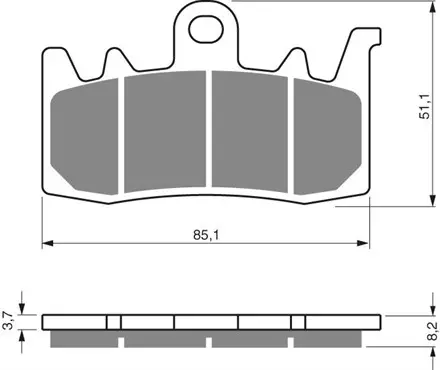 Тормозные колодки дисковые 328 S3