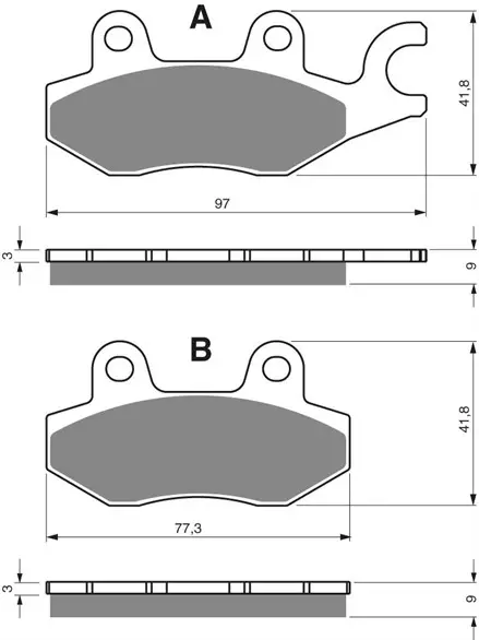 Тормозные колодки GoldFren 332 S3