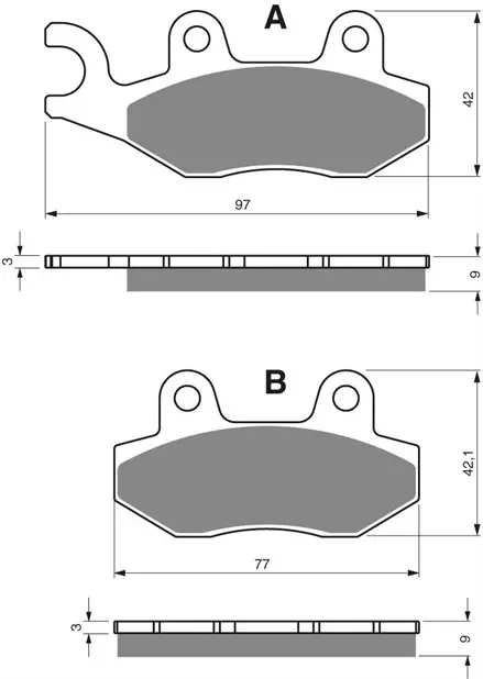 Тормозные колодки GoldFren 334 S3