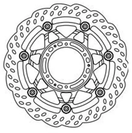 Диск тормозной GoldFren 601-517F1