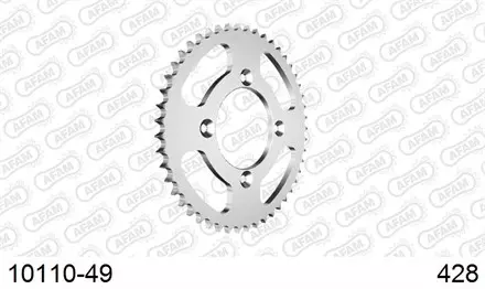 Звезда задняя AFAM 10110-49 для мотоцикла