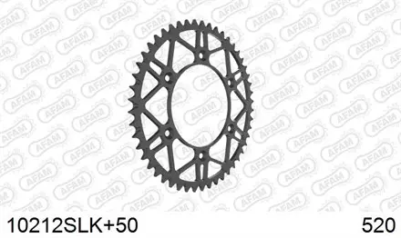 Звезда задняя AFAM 10212SLK+50 для мотоцикла