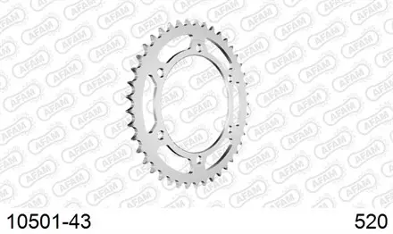 Звезда задняя AFAM 10501-43 для мотоцикла