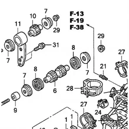 Сальник подушки двигателя Honda TRX 680/650 Rincon 50302-HN8-003