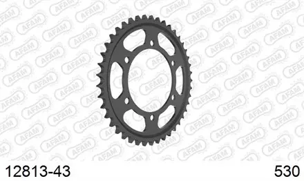 Звезда задняя AFAM 12813-43 для мотоциклов