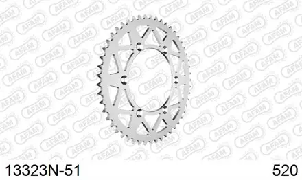 Звезда задняя AFAM 13323N-51 для мотоциклов