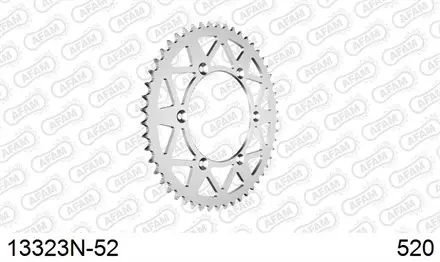 Звезда задняя AFAM 13323N-52 для мотоциклов