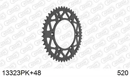 Звезда задняя AFAM 13323PK+48 для мотоцикла