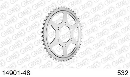 Звезда задняя AFAM 14901-48 для мотоцикла