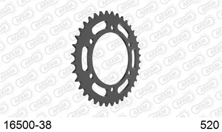Звезда задняя 38 зубов под 520 цепь / AFAM