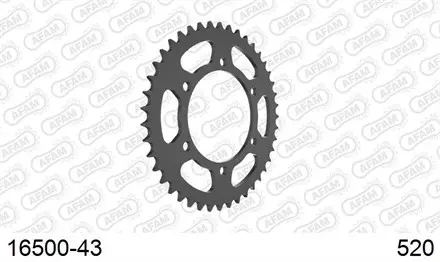 Звезда задняя AFAM 16500-43 для мотоциклов