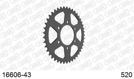 Звезда задняя AFAM 16606-43 для мотоциклов