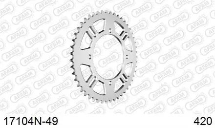 Звезда задняя AFAM 17104N-49 для мотоцикла