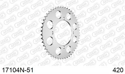 Звезда задняя AFAM 17104N-51 для мотоцикла