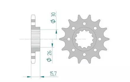 Звезда передняя AFAM 20605-16 для мотоциклов