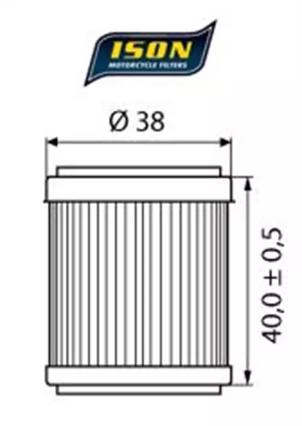 Масляный фильтр ISON 141 для мотоциклов