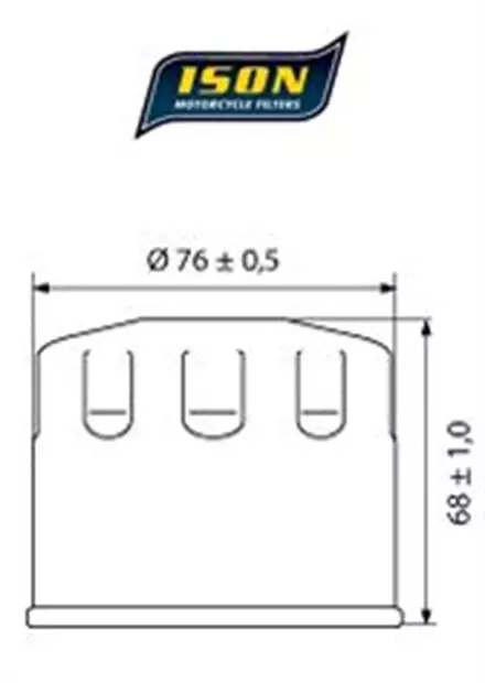 Масляный фильтр ISON 153 для мотоциклов