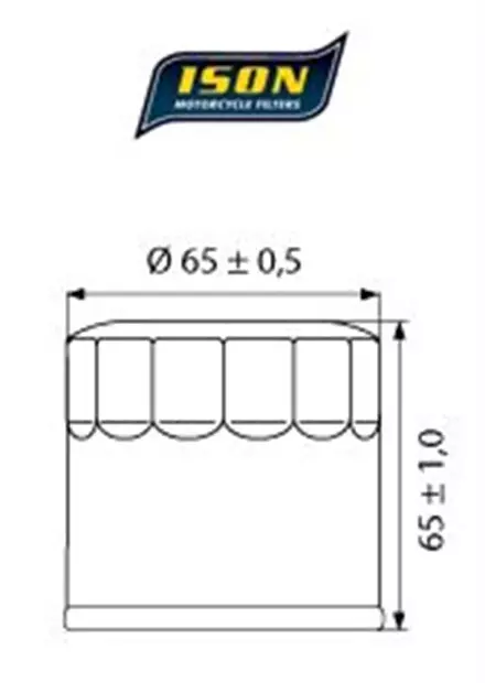 Масляный фильтр ISON 204 для мотоциклов