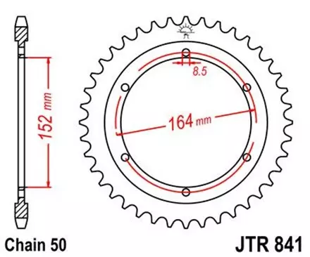 Звезда передняя JT JTF884.21 для мотоциклов