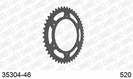Звезда задняя AFAM 35304-46 для мотоцикла