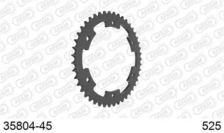 Звезда задняя AFAM 35804-45 для мотоцикла