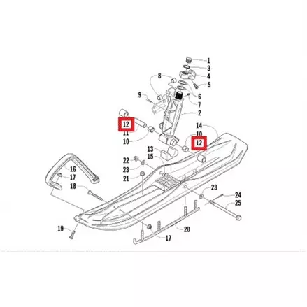 Направляющая в кулак Arctic Cat Z1 XT, 570 XT 2603-731