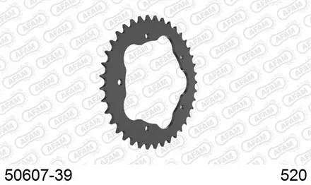 Звезда задняя AFAM 50607-39 для мотоцикла