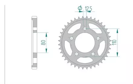 Звезда задняя AFAM 86600-46 для мотоциклов